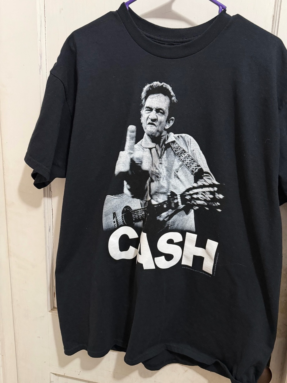 Black Graphic 'CASH' Short Sleeve Tee